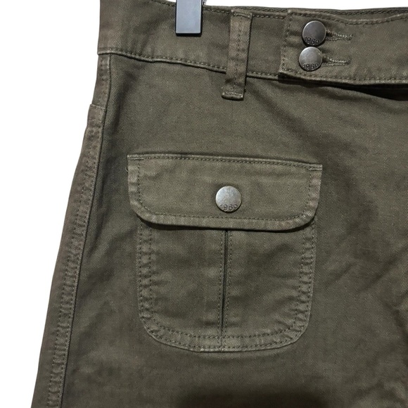 Gap 1969 Army Green Utility Cargo A-Line Skirt Casual Military-Inspired Safari - Picture 3 of 14
